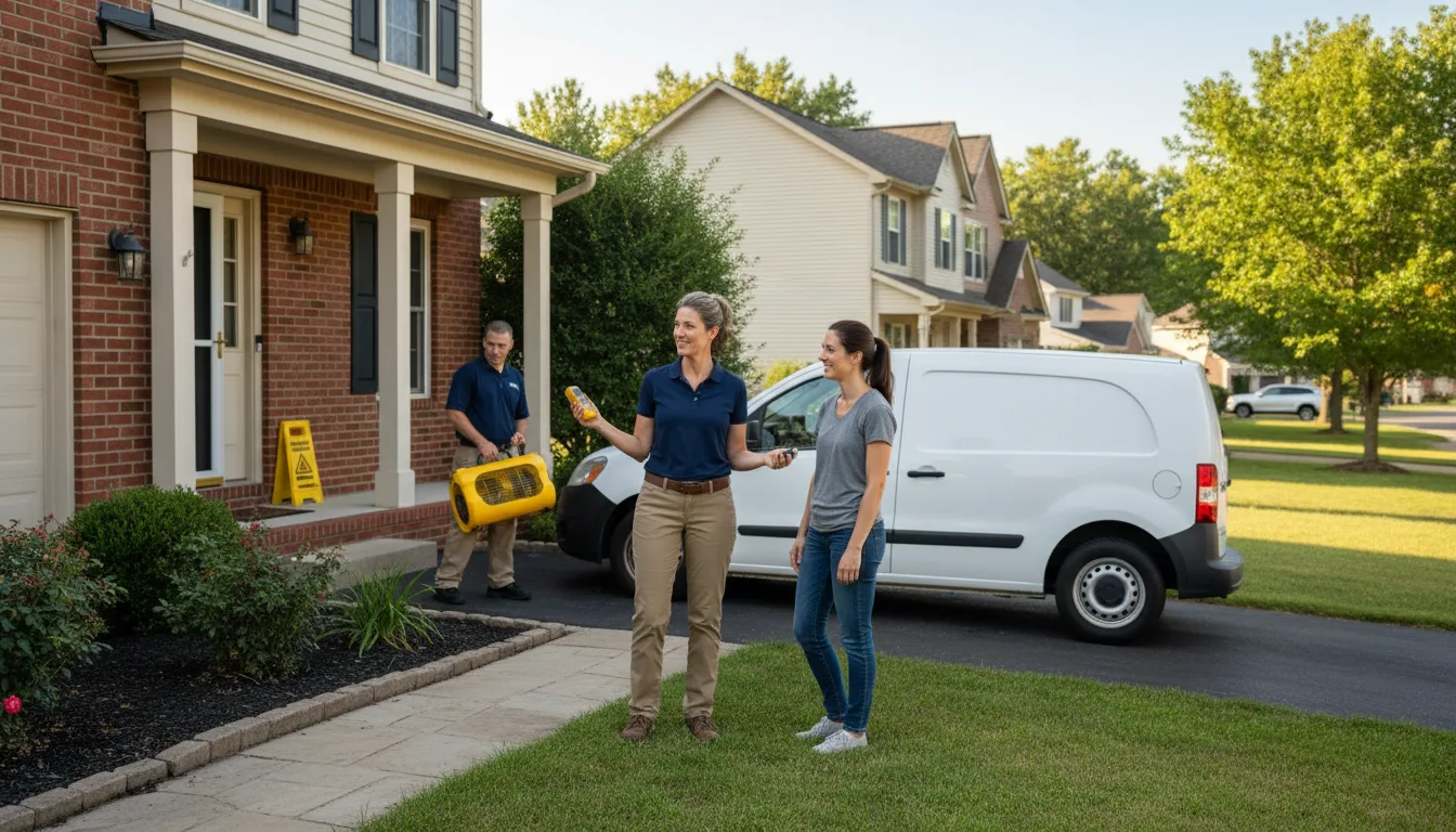 Residential water damage restoration in Reisterstown, MD